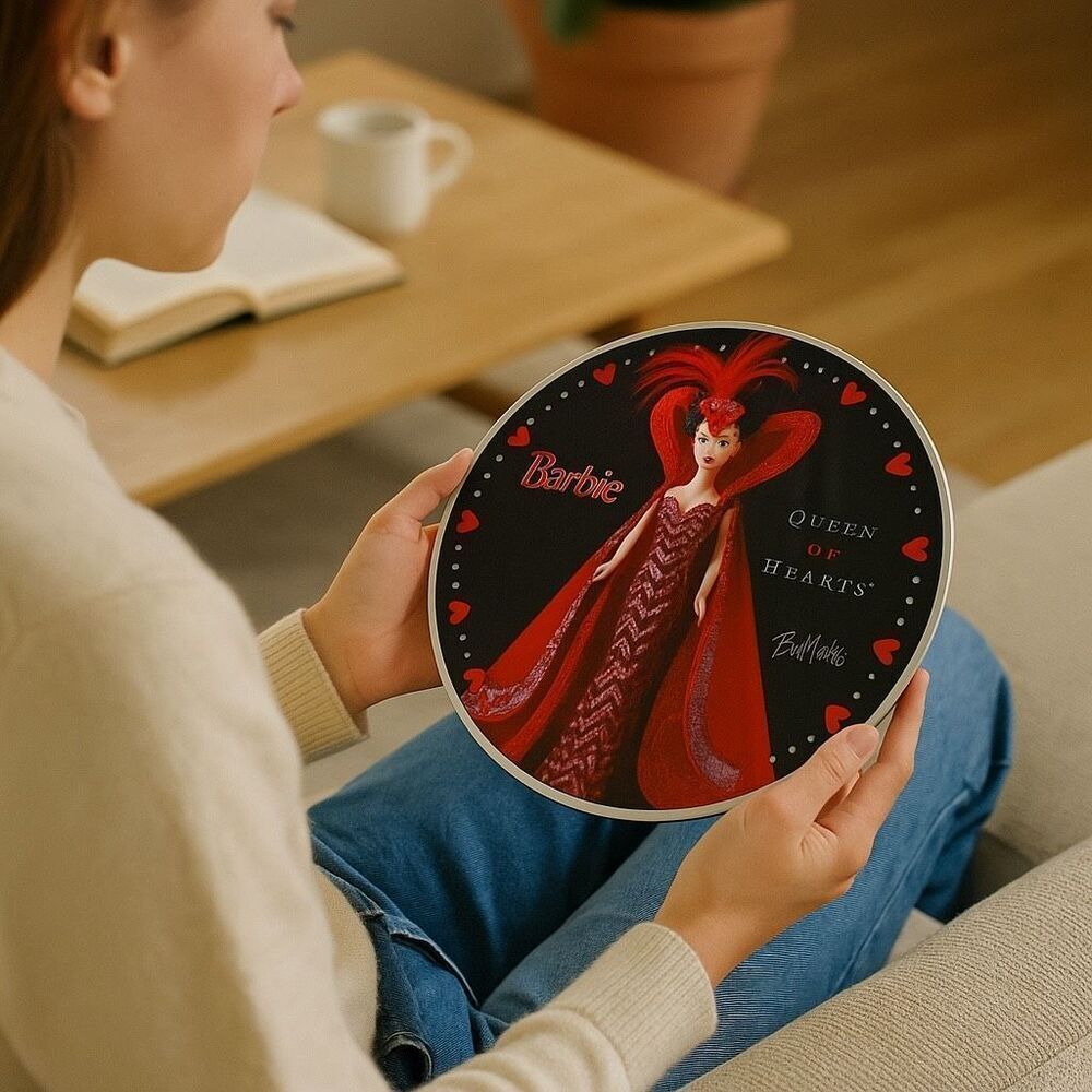 Barbie Queen of Hearts 8-Inch Collector Plate – Signed by Bob Mackie